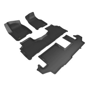 Chevrolet Suburban Floor Mat Set - 3D MAXpider - Kagu Series - Black - `21-`23